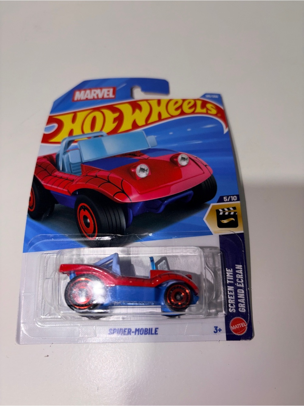 Hot Wheels Marvel Spider-Mobile Screen Time 195/250 New Sealed